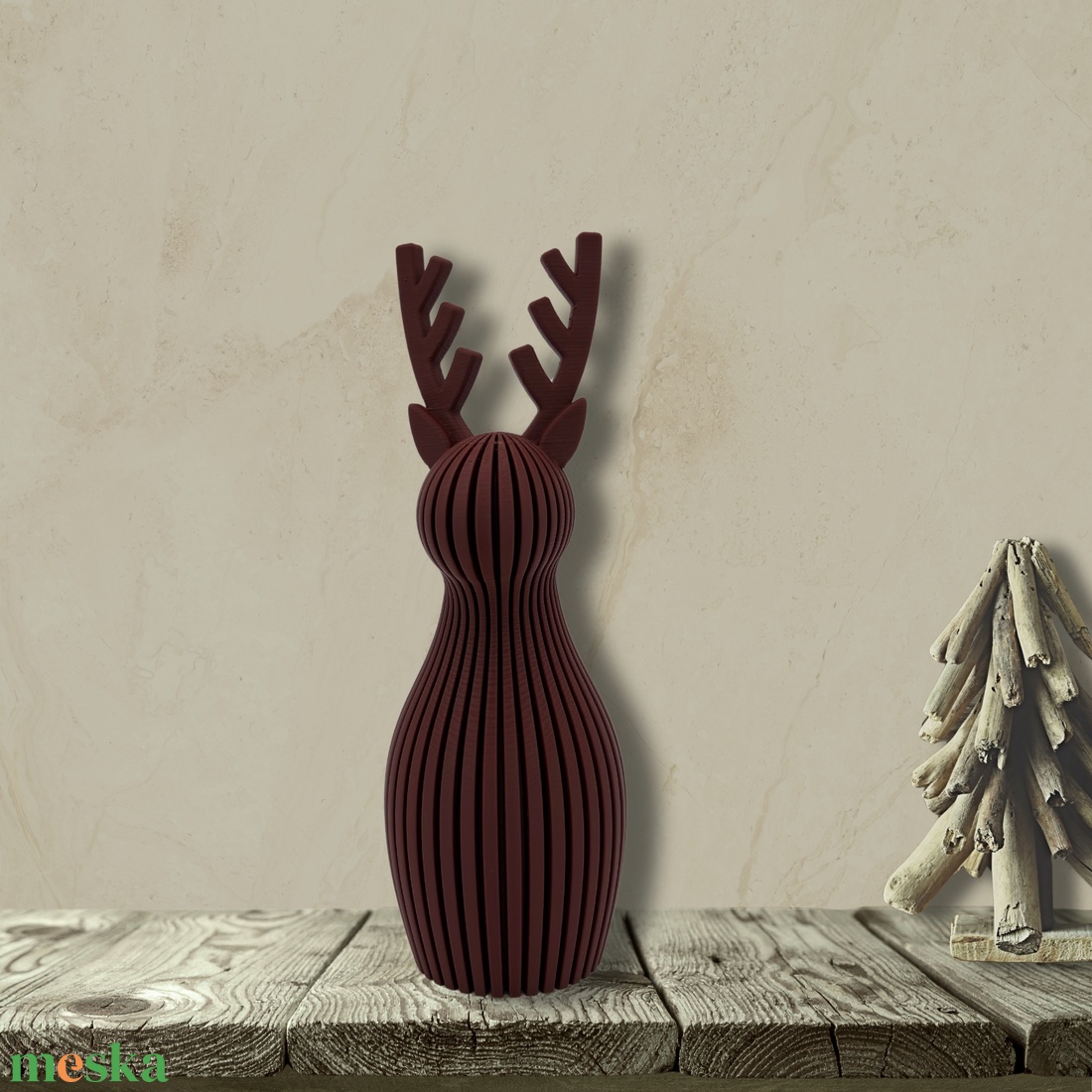 Rénszarvas - karácsony - adventi díszek - adventi asztaldísz - Meska.hu