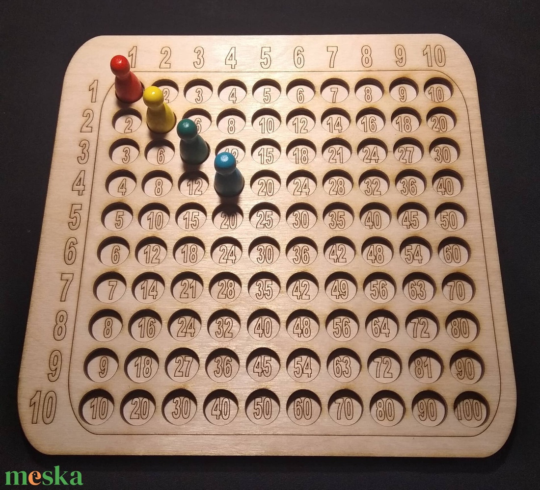 Szorzótábla - játék & sport - készségfejlesztő és logikai játék - oktató játékok - Meska.hu