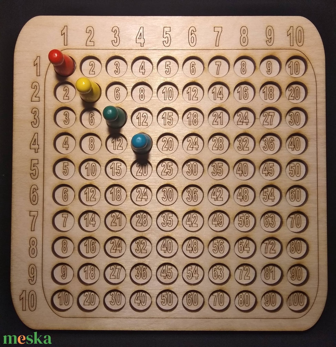 Szorzótábla - játék & sport - készségfejlesztő és logikai játék - oktató játékok - Meska.hu