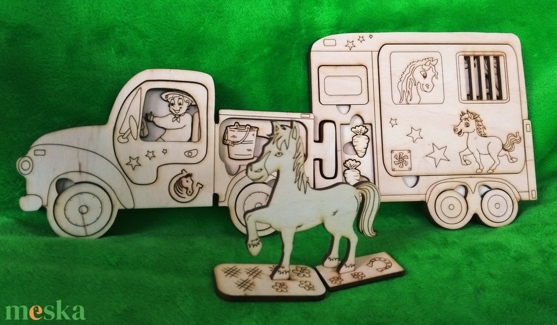 LÓRI a lószállító - játék & sport - készségfejlesztő és logikai játék - logikai játékok - Meska.hu