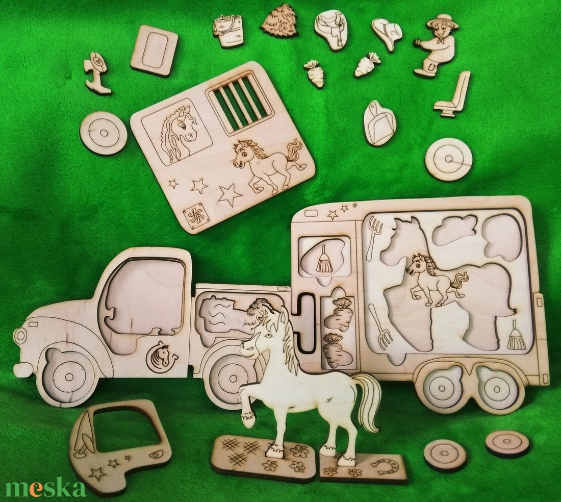 LÓRI a lószállító - játék & sport - készségfejlesztő és logikai játék - logikai játékok - Meska.hu