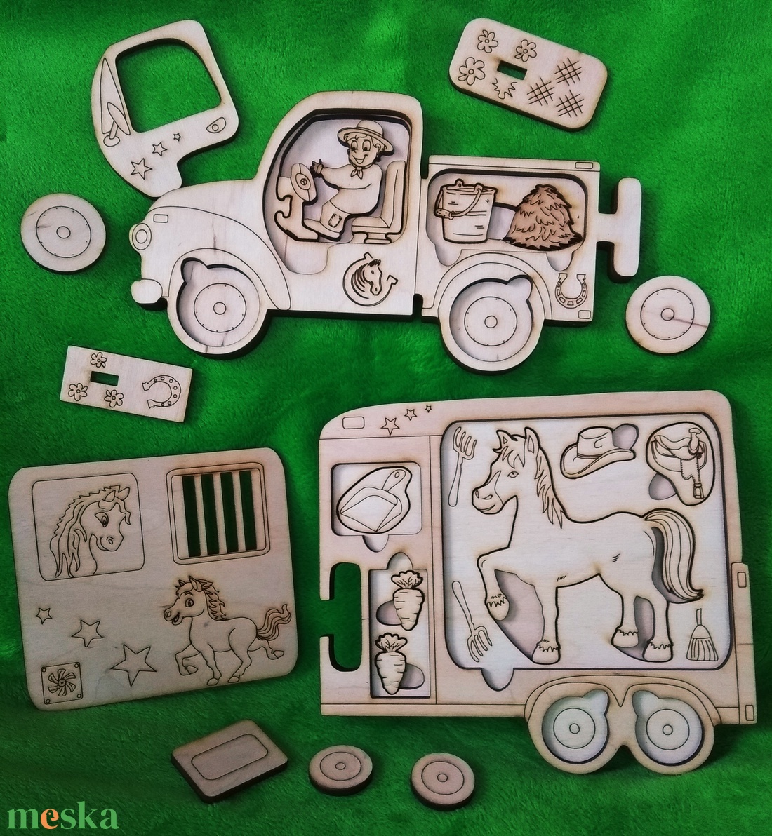 LÓRI a lószállító - játék & sport - készségfejlesztő és logikai játék - logikai játékok - Meska.hu