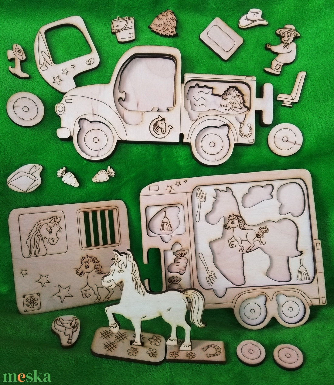 LÓRI a lószállító - játék & sport - készségfejlesztő és logikai játék - logikai játékok - Meska.hu