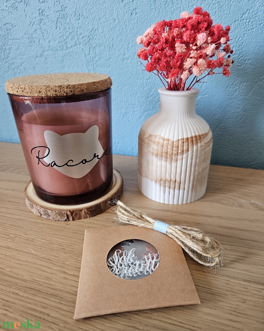 Akril ajándékkísérő szett (6 db)  - otthon & életmód - papír, írószer - ajándékozás kellékei - ajándékkísérő - Meska.hu