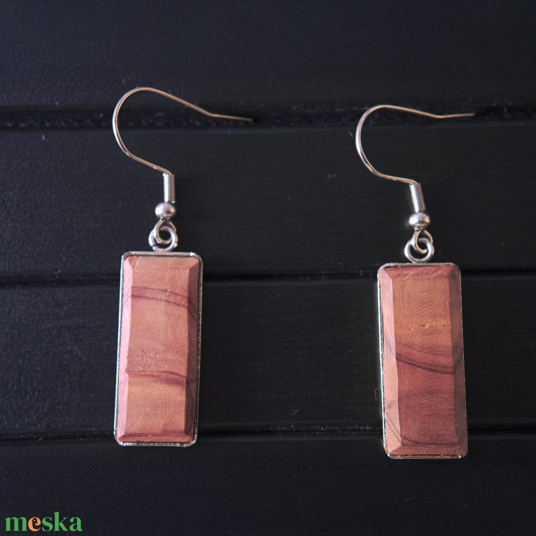 Cédrus fülbevaló - ékszer - fülbevaló - lógó fülbevaló - Meska.hu