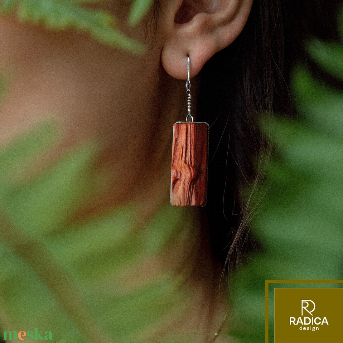 Korallfa fülbevaló - ékszer - fülbevaló - lógó fülbevaló - Meska.hu