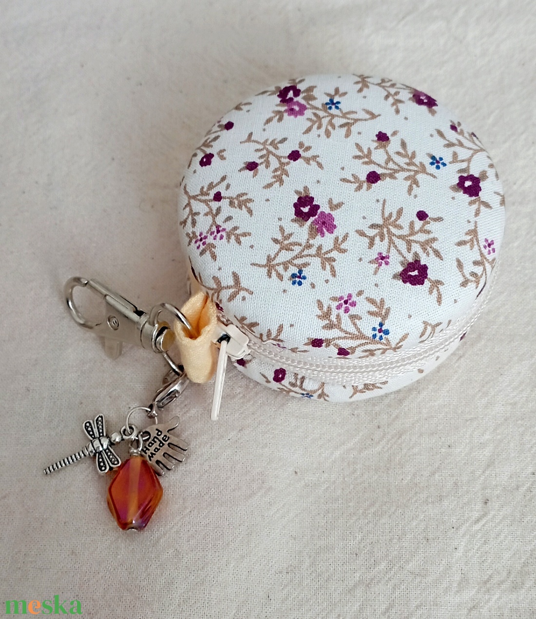 Apró virágos érmetárca - táska & tok - pénztárca & más tok - aprópénztartó - Meska.hu