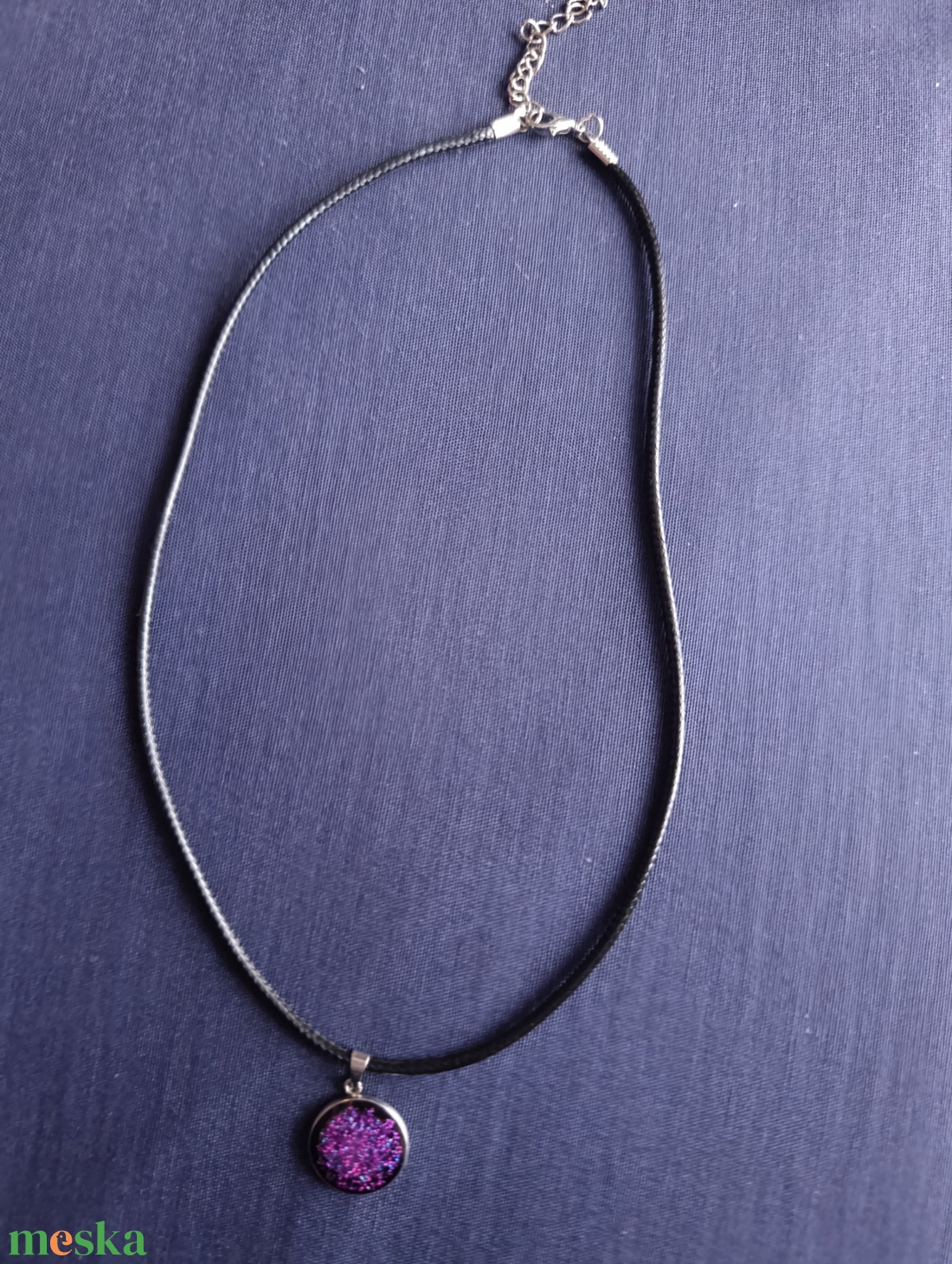 Gothic Fairy medálos nyaklánc lila - ékszer - nyaklánc - medálos nyaklánc - Meska.hu