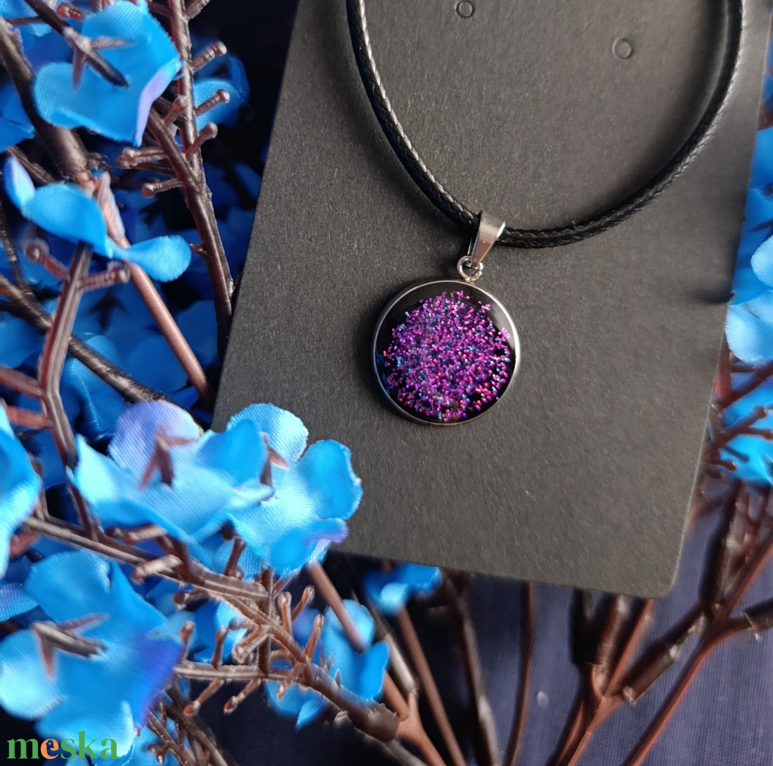 Gothic Fairy medálos nyaklánc lila - ékszer - nyaklánc - medálos nyaklánc - Meska.hu