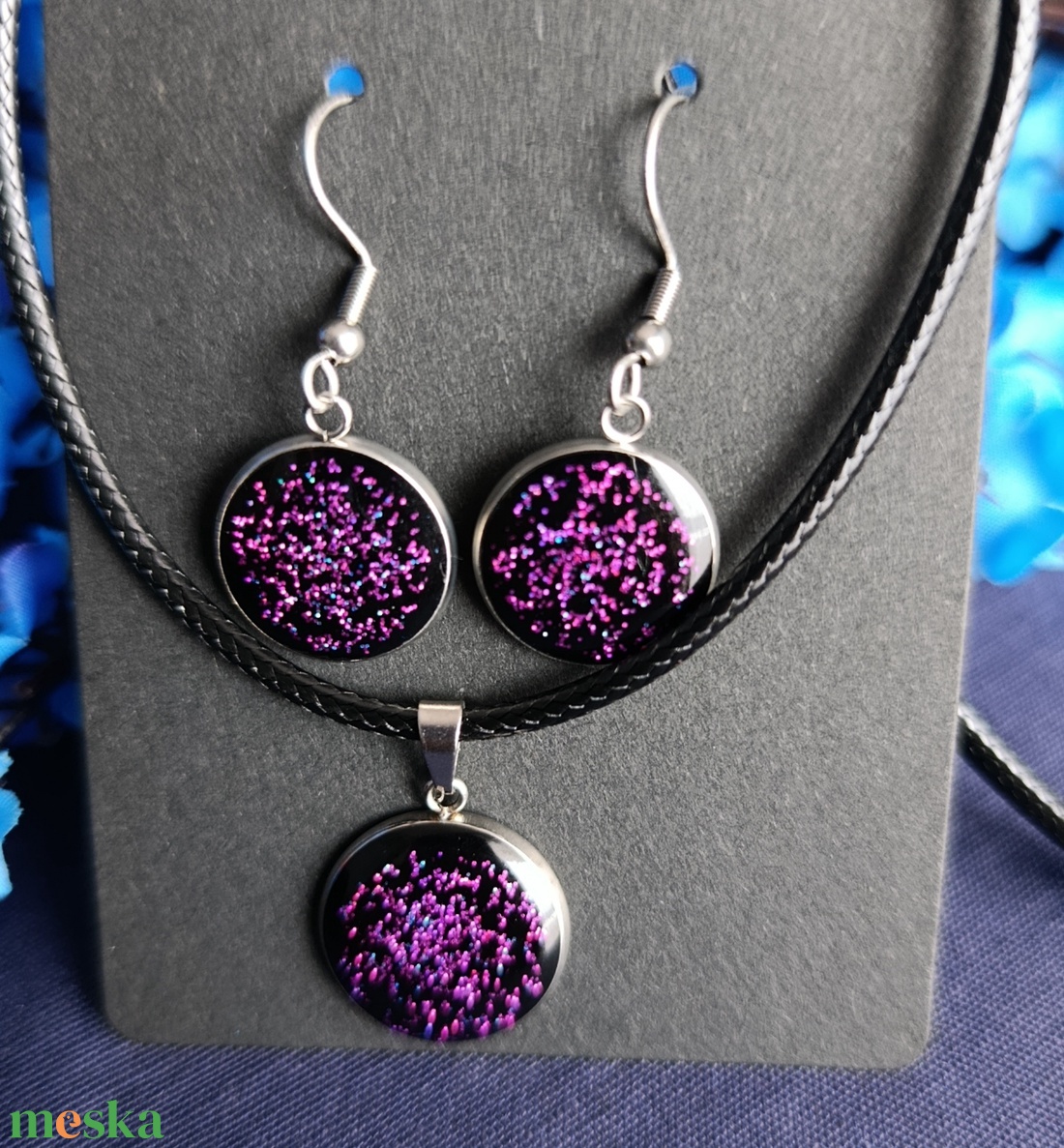 Gothic Fairy lila szett - ékszer - ékszerszett - Meska.hu