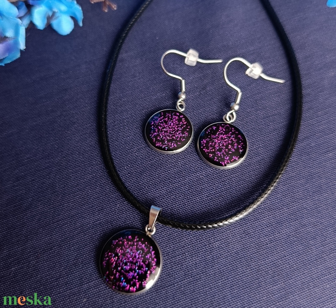 Gothic Fairy lila szett - ékszer - ékszerszett - Meska.hu