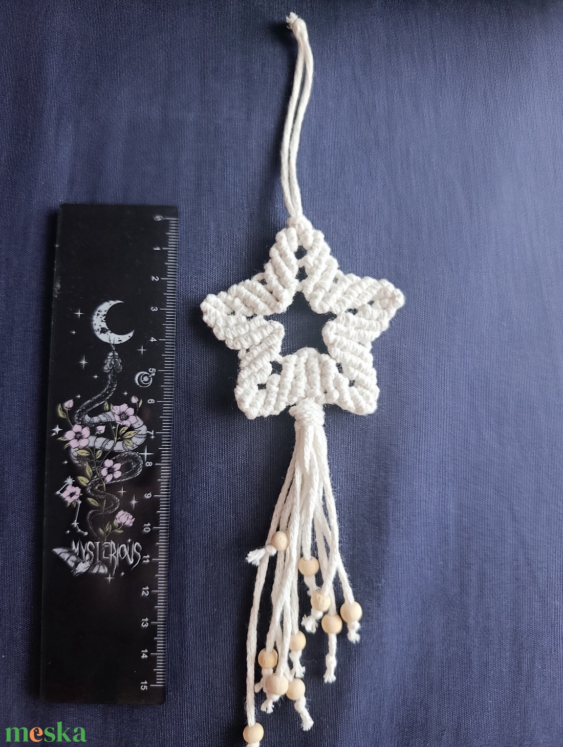 Macrame Csillag karácsonyi dísz - karácsony - karácsonyi lakásdekoráció - karácsonyi lakásdíszek - Meska.hu