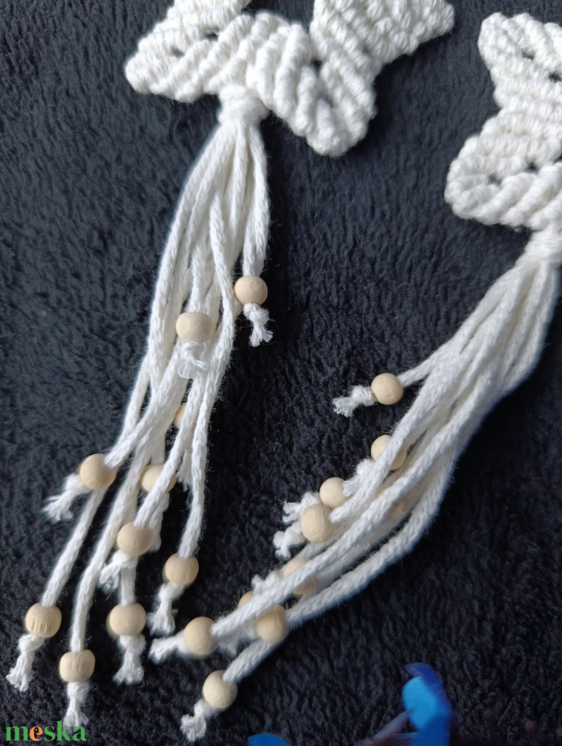 Páros macrame csillag - karácsonyi dísz - karácsony - karácsonyi lakásdekoráció - karácsonyi lakásdíszek - Meska.hu