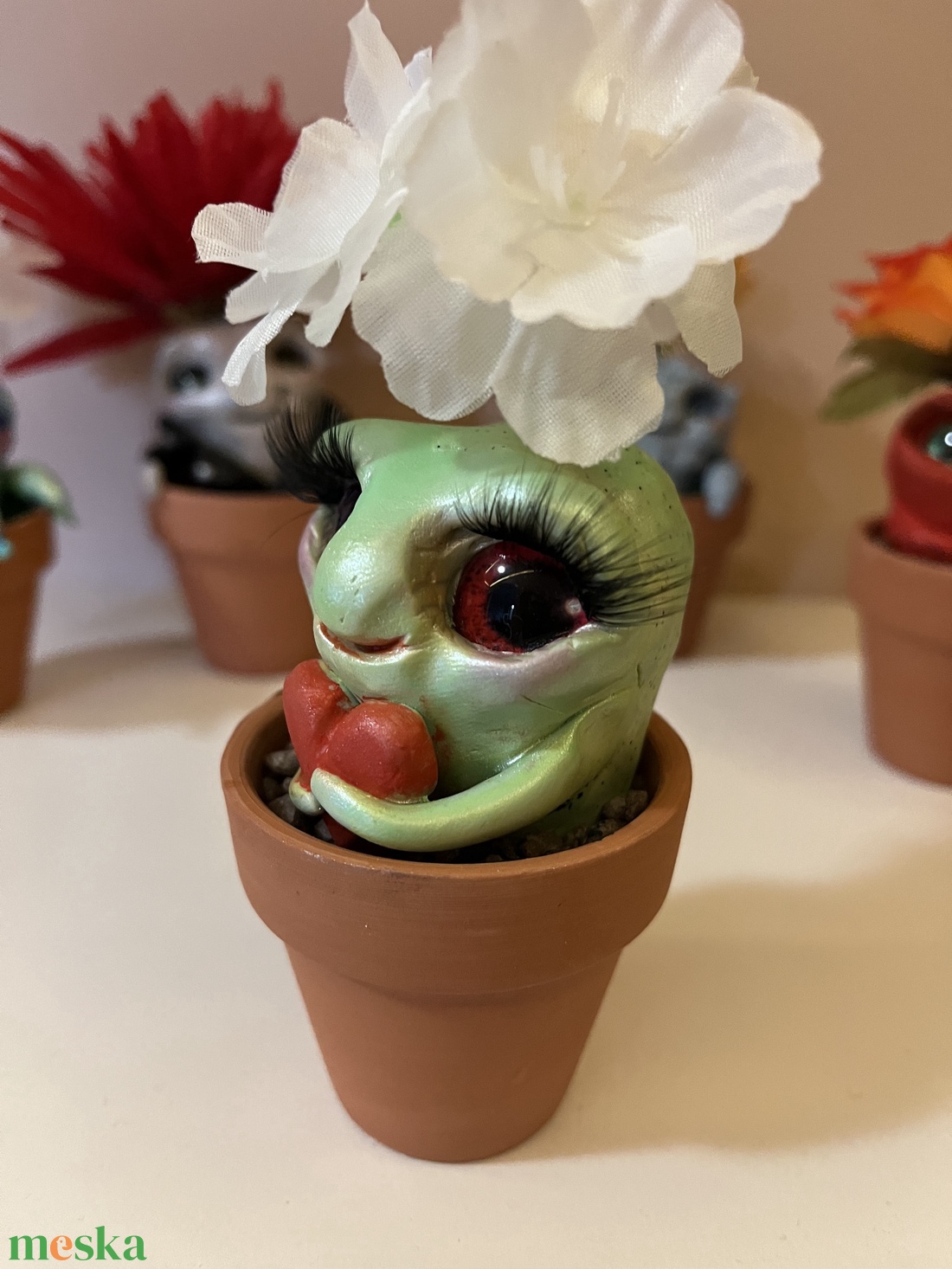 Virághagymácska (Csupaszív) - otthon & életmód - dekoráció - virágdísz és tartó - cserép & kaspó - Meska.hu