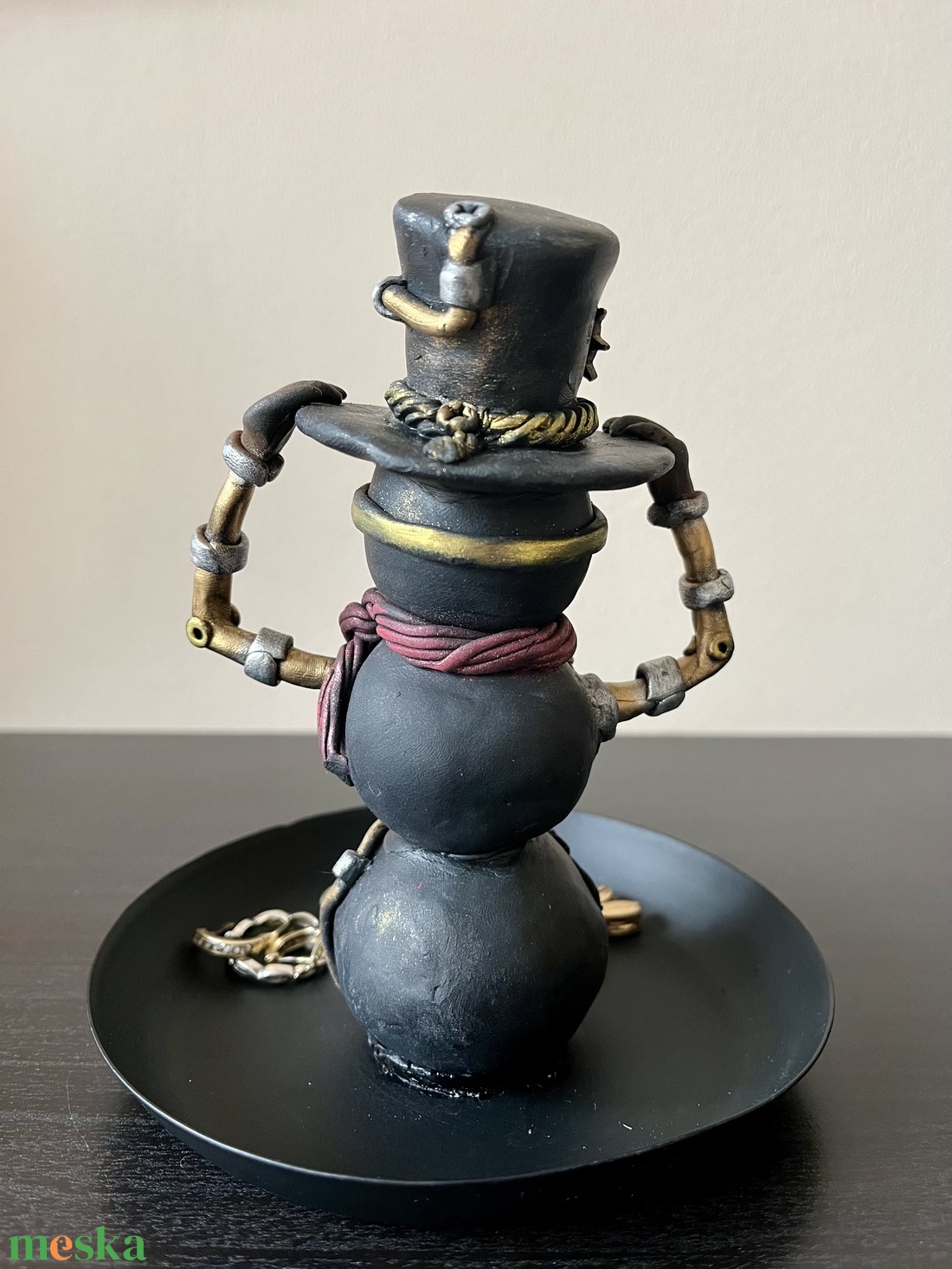 Steampunk hóember - otthon & életmód - dekoráció - asztal és polc dekoráció - asztaldísz - Meska.hu