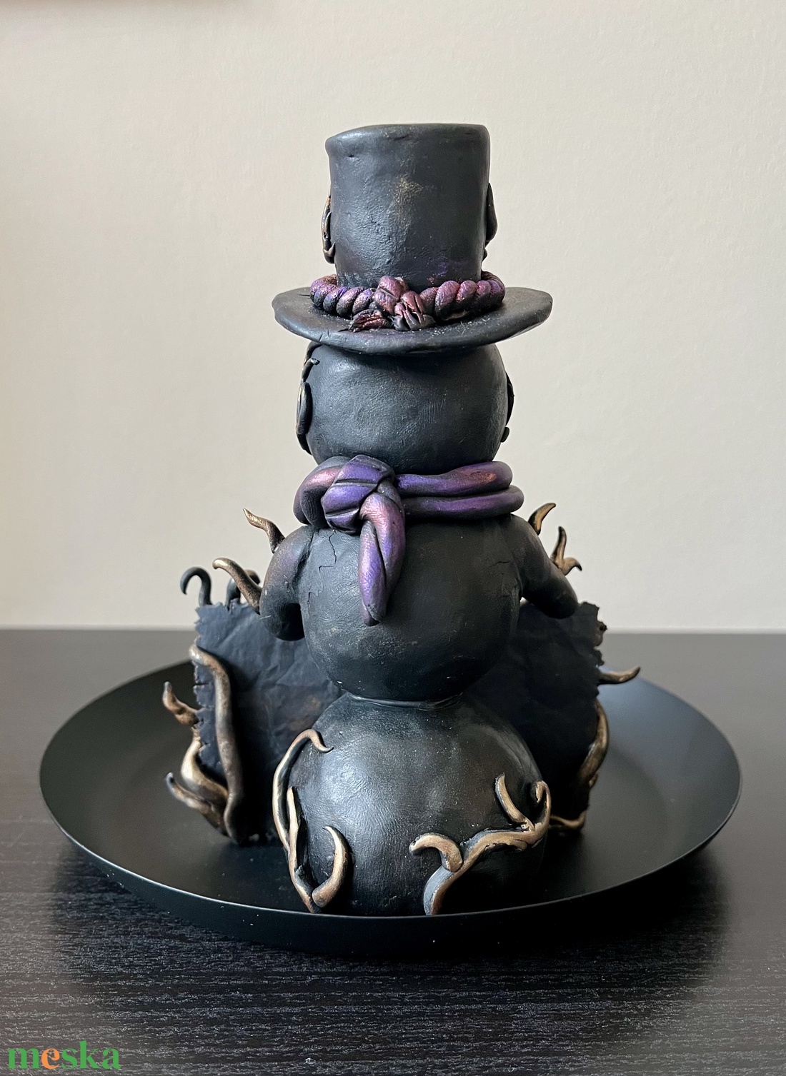 Gót Hóember - otthon & életmód - dekoráció - asztal és polc dekoráció - asztaldísz - Meska.hu