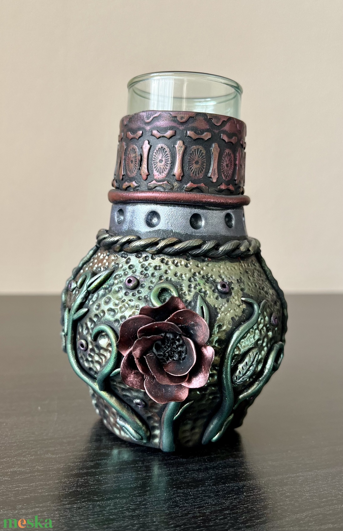 Díszváza - otthon & életmód - dekoráció - virágdísz és tartó - váza - Meska.hu