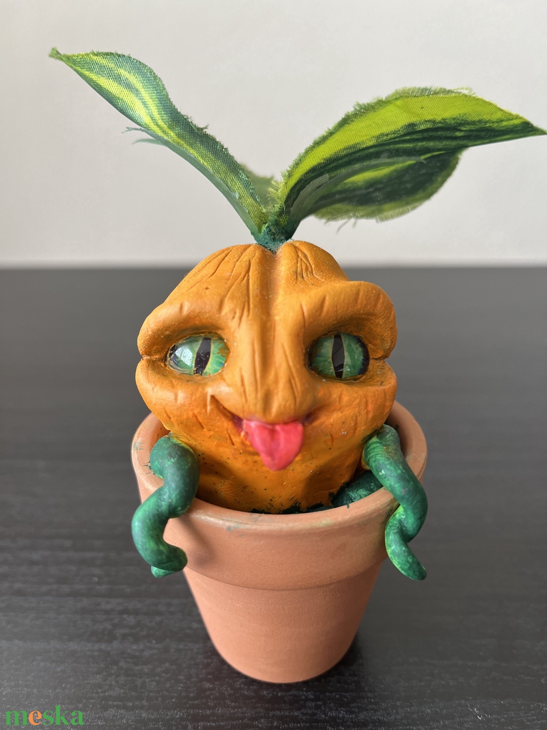 Vidám Tökfej - otthon & életmód - dekoráció - virágdísz és tartó - csokor & virágdísz - Meska.hu