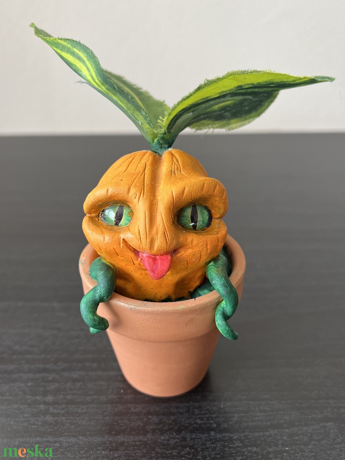 Vidám Tökfej - otthon & életmód - dekoráció - virágdísz és tartó - csokor & virágdísz - Meska.hu