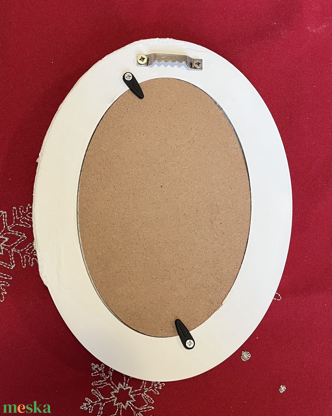 Ovális téli keret - otthon & életmód - dekoráció - kép & falikép - képkeret - Meska.hu