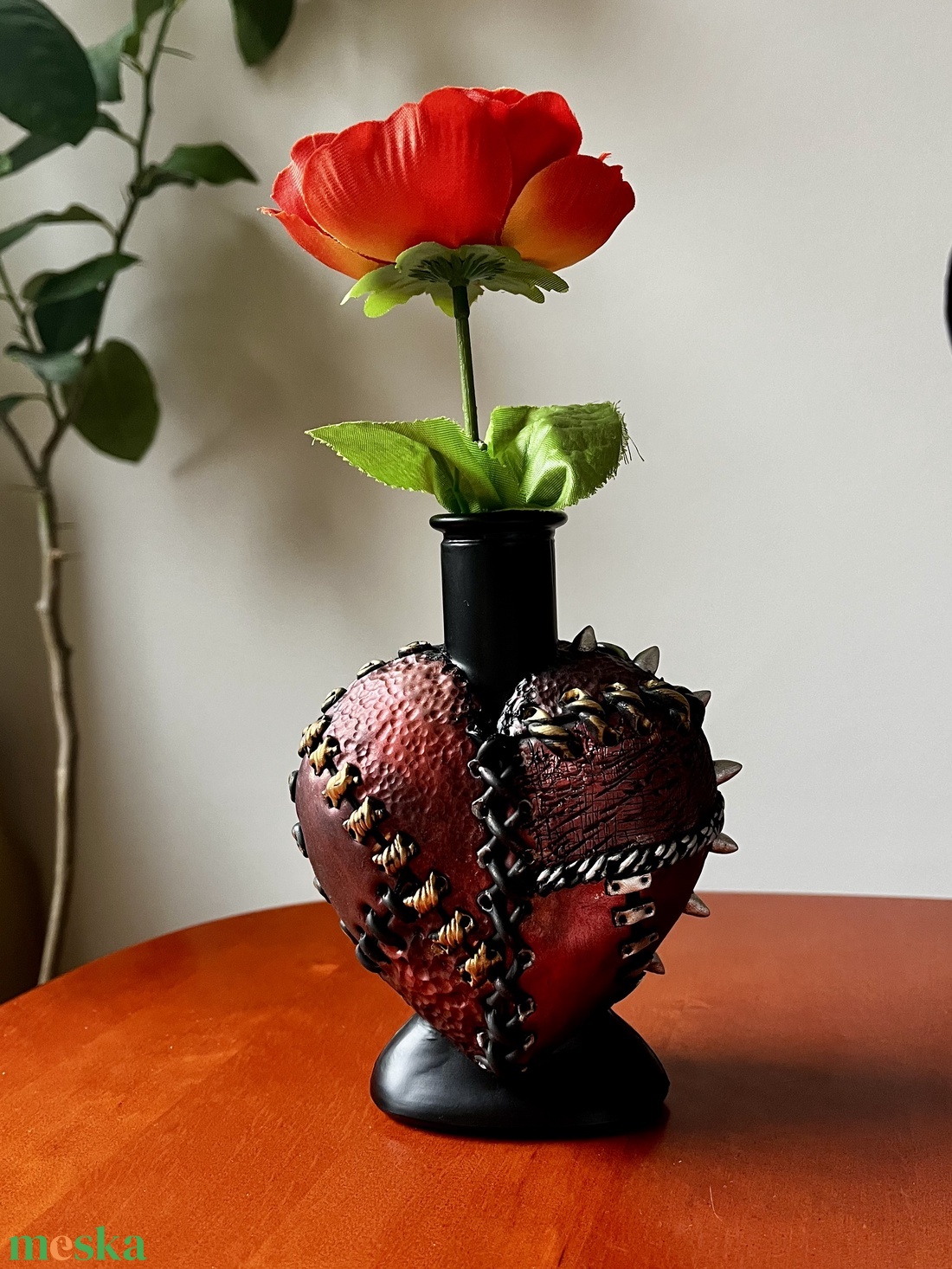 Szív váza - otthon & életmód - virágdekoráció - virágtartó - váza - Meska.hu