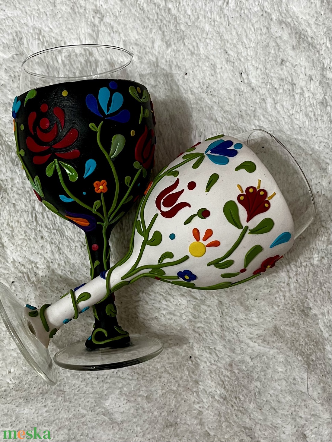 Magyaros boros páros - otthon & életmód - konyhafelszerelés, tálalás - tálalás - boros poharak, szettek - Meska.hu