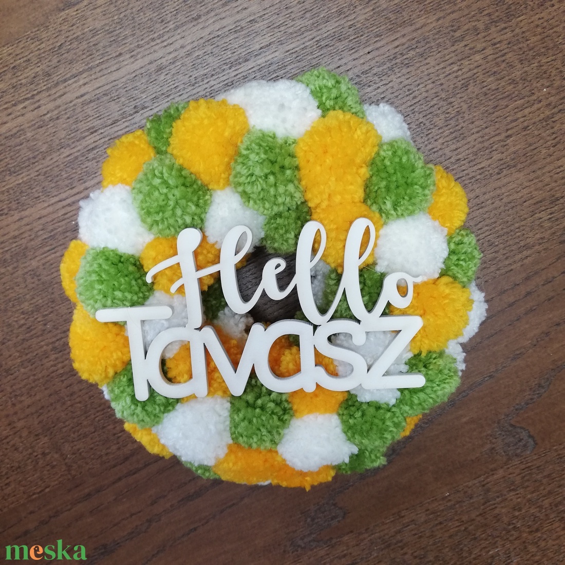 Hello tavasz pompon koszorú - fehér, sárga, zöld - otthon & életmód - dekoráció - ajtó- és ablak dekoráció - ajtódísz & kopogtató - Meska.hu Hello tavasz pompon koszorú - fehér, sárga, zöld - otthon & életmód - dekoráció - ajtó- és ablak dekoráció - ajtódísz & kopogtató - Meska.hu