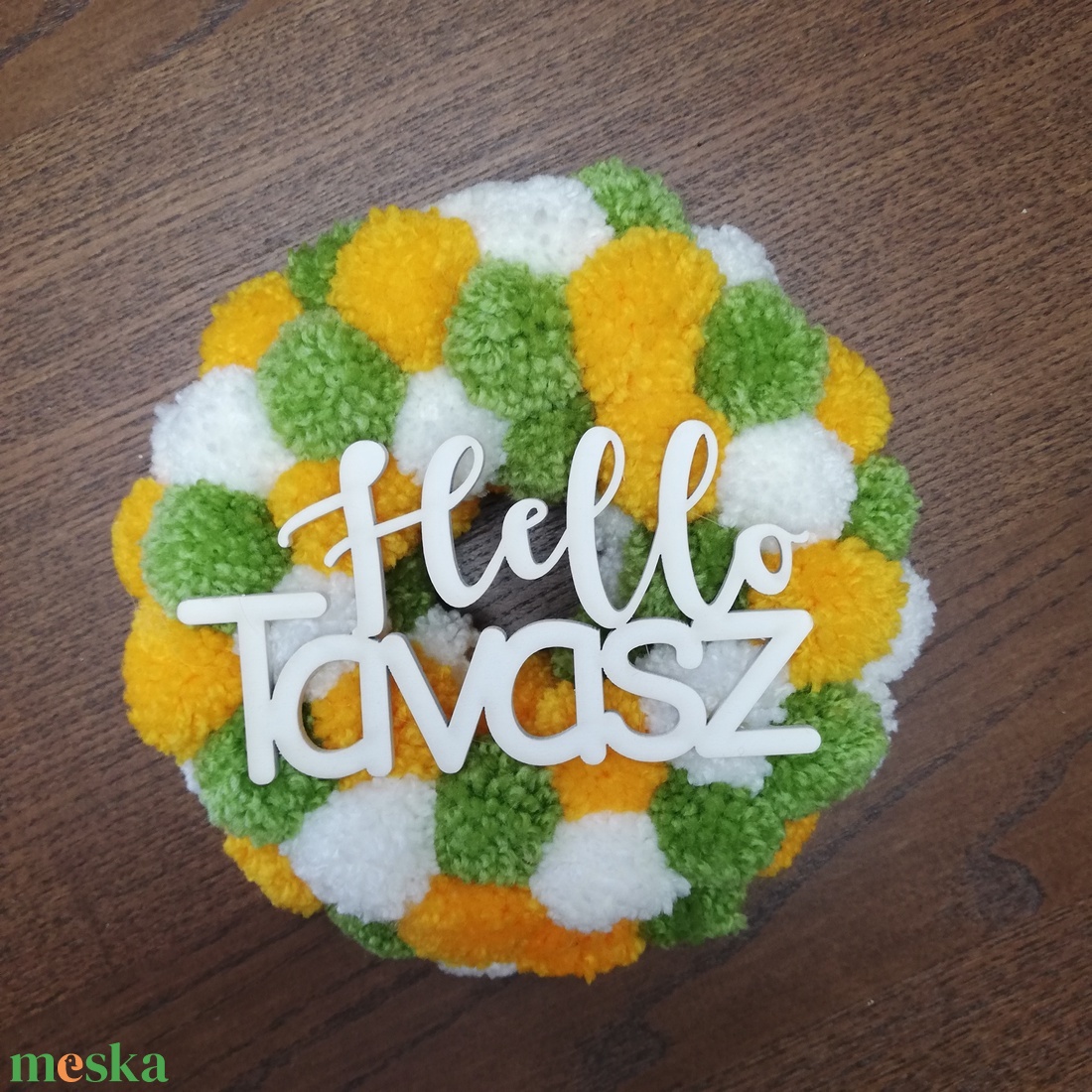 Hello tavasz pompon koszorú - fehér, sárga, zöld - otthon & életmód - dekoráció - ajtó- és ablak dekoráció - ajtódísz & kopogtató - Meska.hu Hello tavasz pompon koszorú - fehér, sárga, zöld - otthon & életmód - dekoráció - ajtó- és ablak dekoráció - ajtódísz & kopogtató - Meska.hu