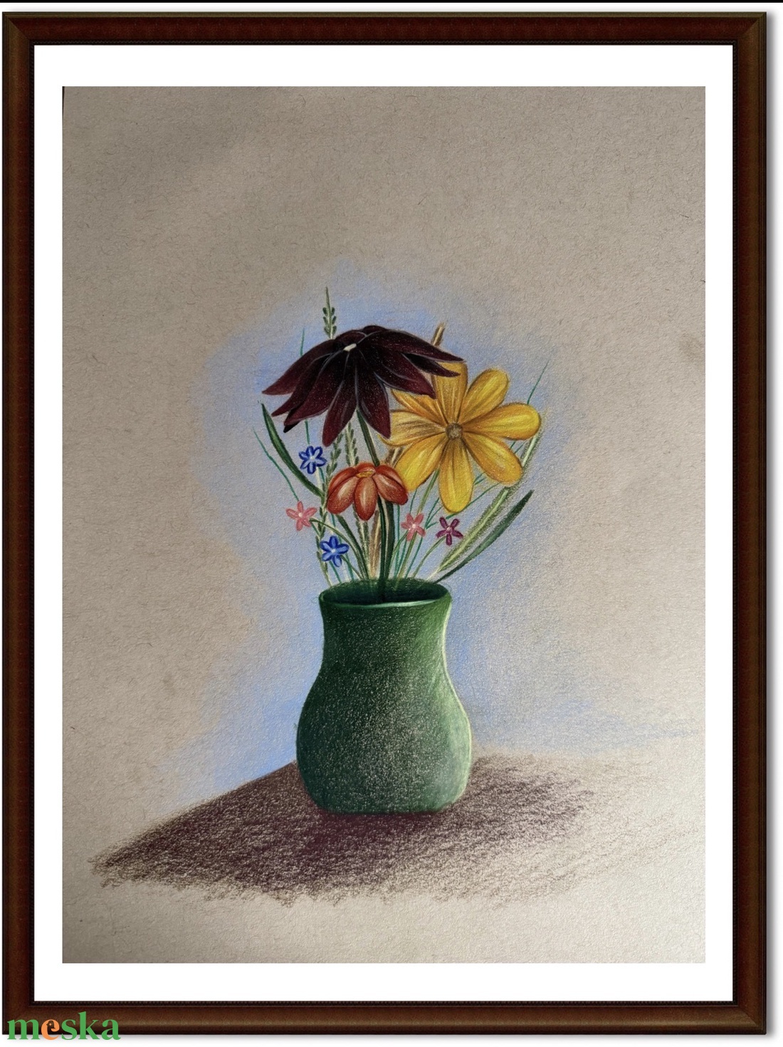 Színek az asztalon - művészet - grafika & illusztráció - ceruzarajz - Meska.hu