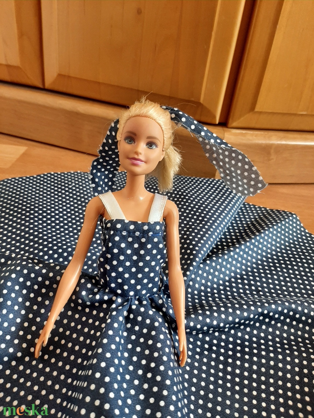 Pöttyös barbi ruha - játék & sport - baba & babaház - barbie ruhák - Meska.hu