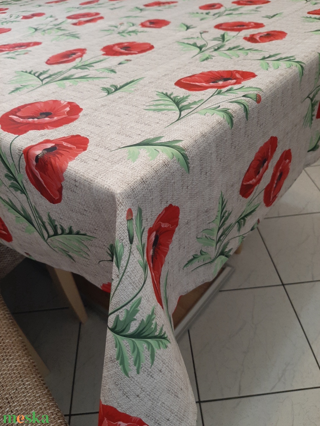 Pipacsos asztalterítő  - otthon & életmód - konyhafelszerelés, tálalás - tálalás - terítő - Meska.hu