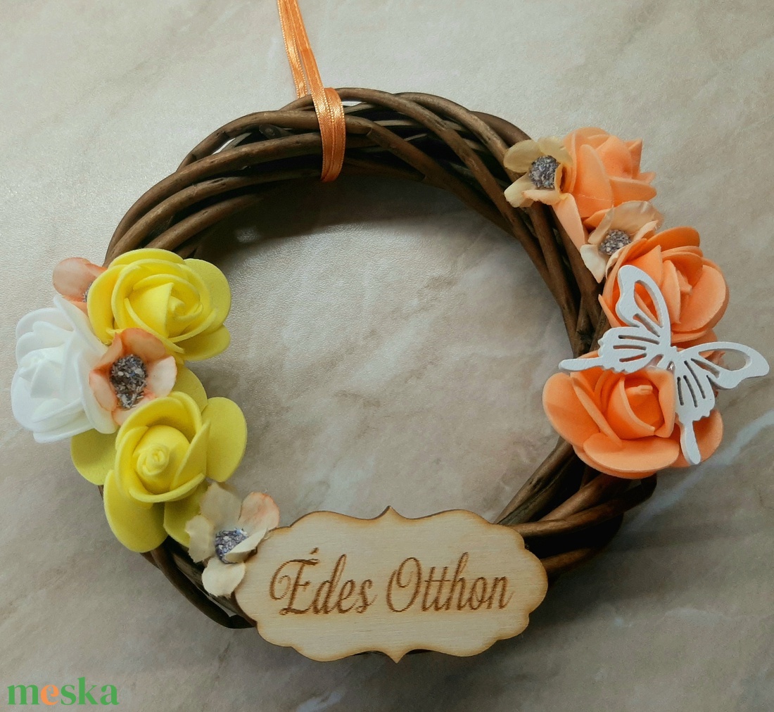 Tavaszi ajtódísz - otthon & életmód - dekoráció - ajtó- és ablak dekoráció - ajtódísz & kopogtató - Meska.hu