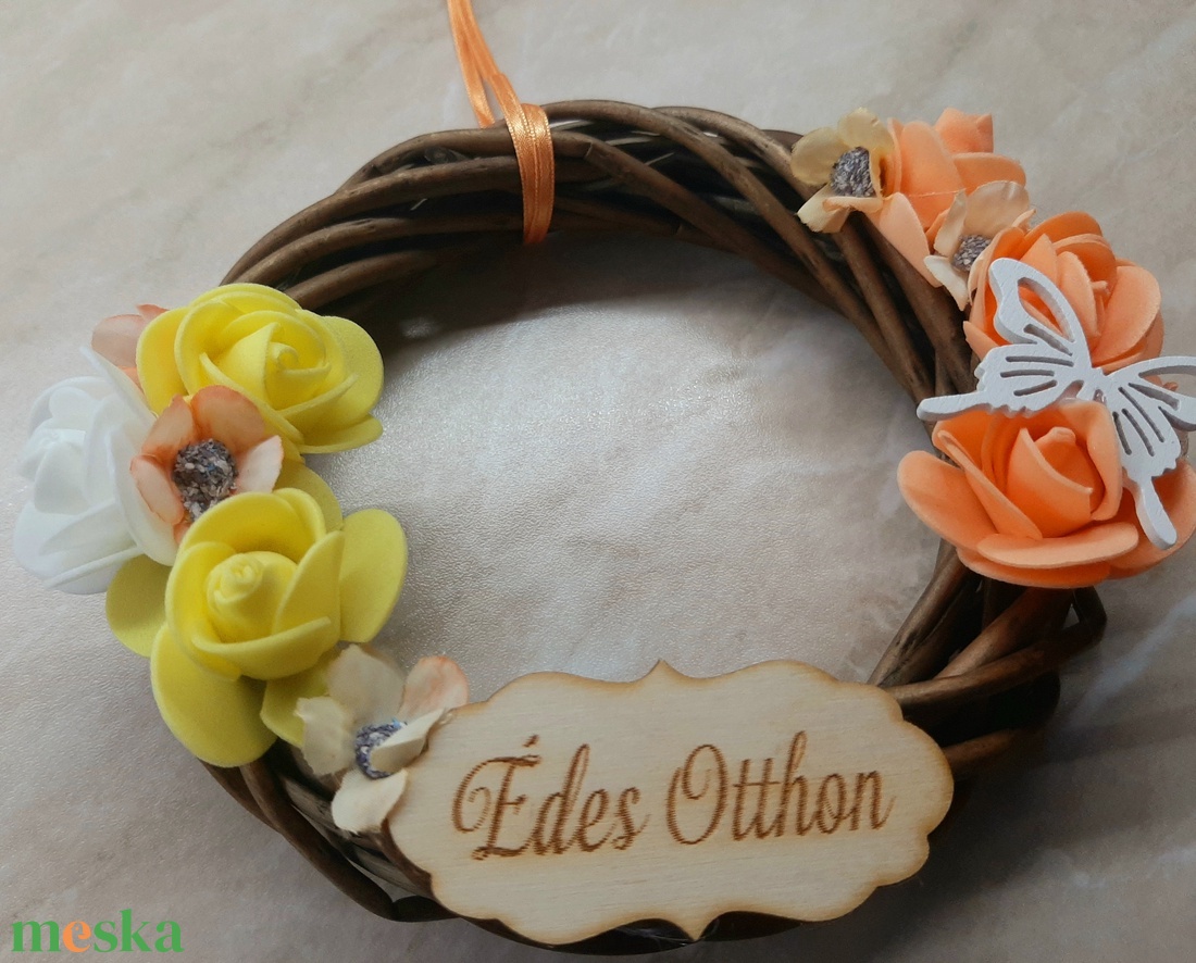 Tavaszi ajtódísz - otthon & életmód - dekoráció - ajtó- és ablak dekoráció - ajtódísz & kopogtató - Meska.hu