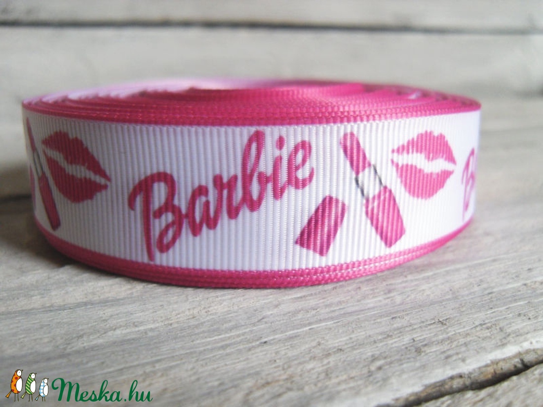 Barbie Rúzs mintás Grosgrain szalag - 22mm - kellékek & szerszámok - méteráru - Meska.hu Barbie Rúzs mintás Grosgrain szalag - 22mm - kellékek & szerszámok - méteráru - Meska.hu