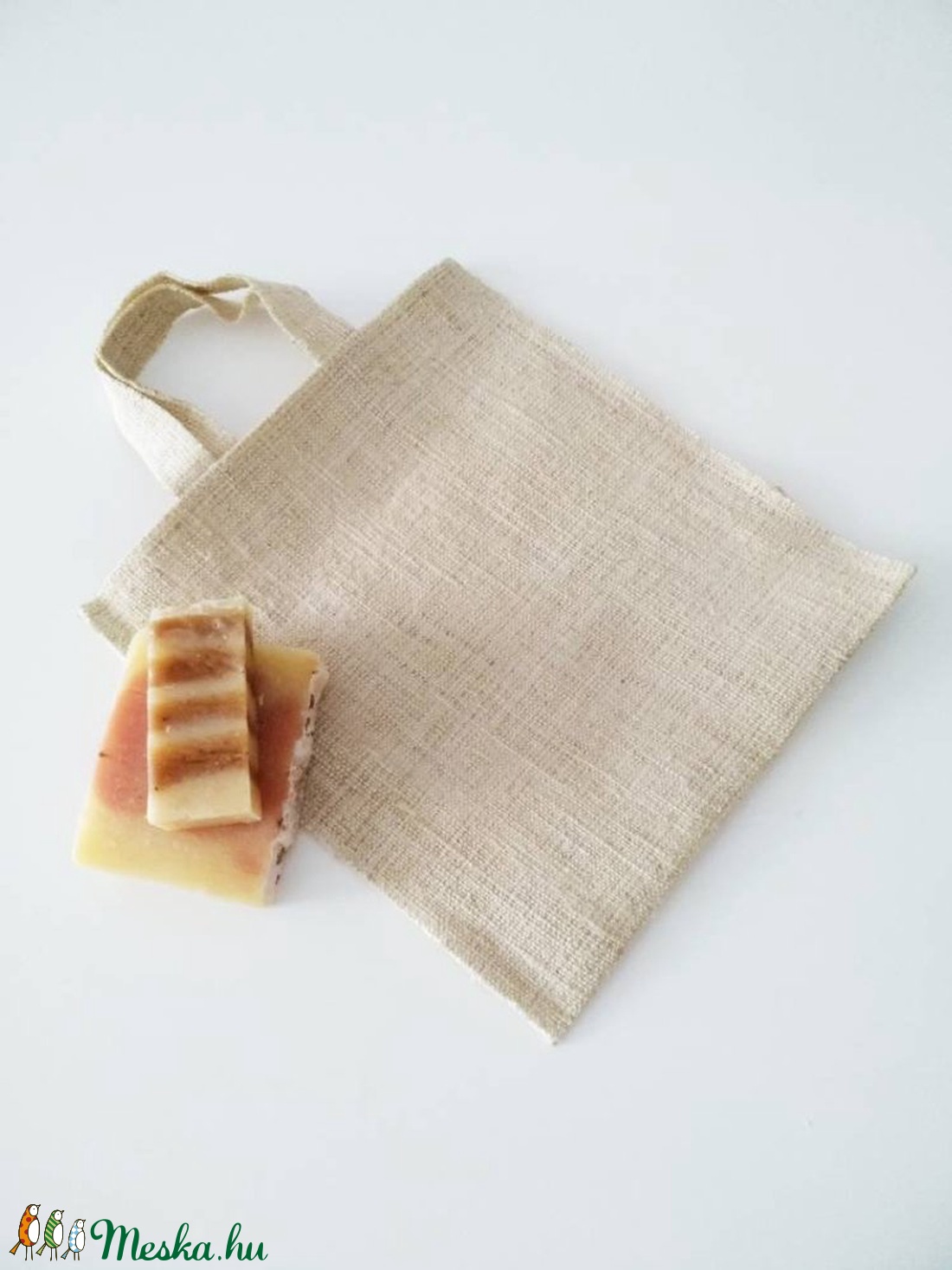Organikus natúr zsákvászon füles táska neszeszer -  - Meska.hu