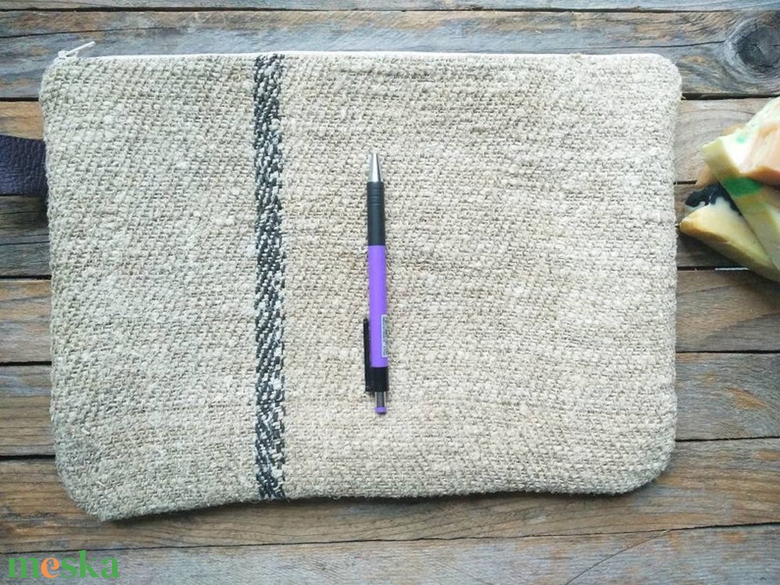 Nagyméretű vászon férfi neszesszer  - táska & tok - neszesszer - Meska.hu