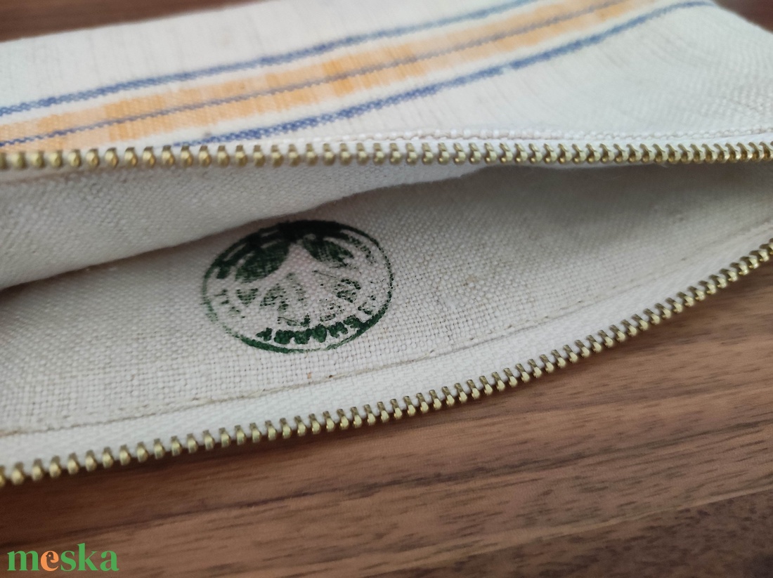 Lenvászon neszeszer kozmetikai táska  - táska & tok - neszesszer - Meska.hu