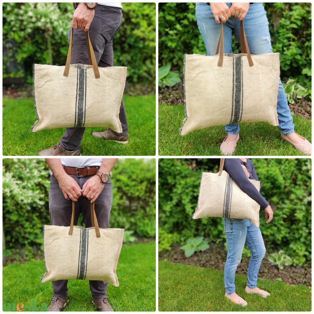 Zsákvászon pakolós táska shopper - táska & tok - bevásárlás & shopper táska - shopper, textiltáska, szatyor - Meska.hu Zsákvászon pakolós táska shopper - táska & tok - bevásárlás & shopper táska - shopper, textiltáska, szatyor - Meska.hu