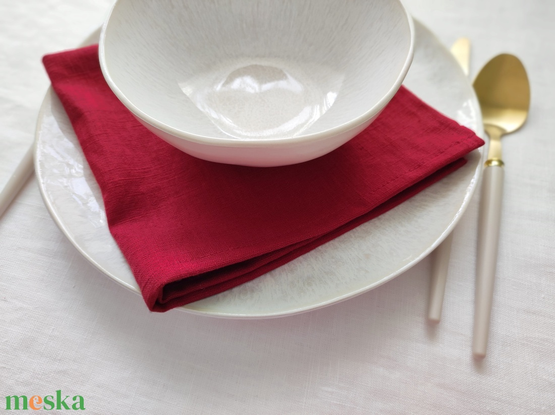 Lenvászon textil szalvéta piros 2db - otthon & életmód - konyhafelszerelés, tálalás - konyhai textil - szalvéta - Meska.hu Lenvászon textil szalvéta piros 2db - otthon & életmód - konyhafelszerelés, tálalás - konyhai textil - szalvéta - Meska.hu