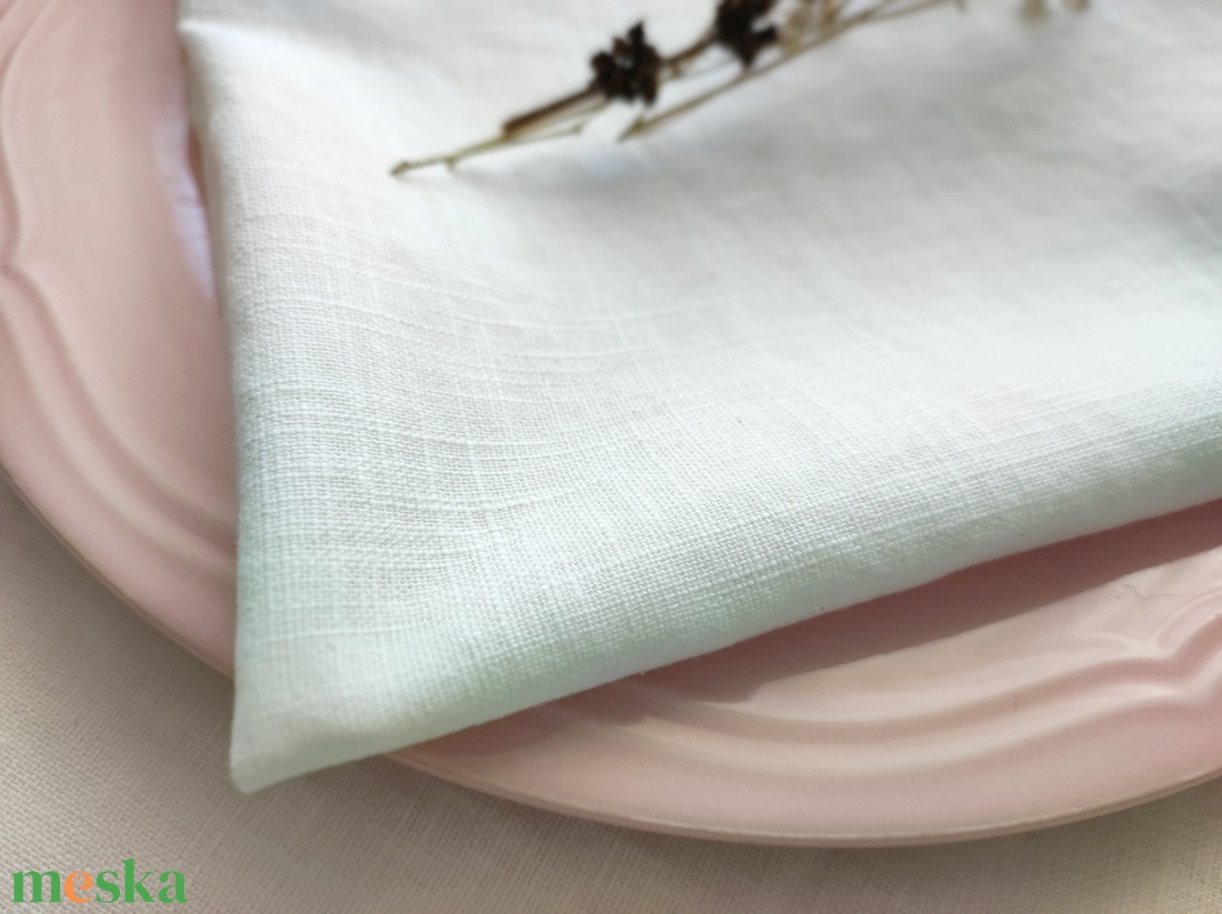 Fehér lenvászon szalvéta 2db - otthon & életmód - konyhafelszerelés, tálalás - konyhai textil - szalvéta - Meska.hu Fehér lenvászon szalvéta 2db - otthon & életmód - konyhafelszerelés, tálalás - konyhai textil - szalvéta - Meska.hu