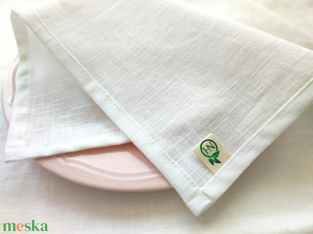 Fehér lenvászon szalvéta 2db - otthon & életmód - konyhafelszerelés, tálalás - konyhai textil - szalvéta - Meska.hu Fehér lenvászon szalvéta 2db - otthon & életmód - konyhafelszerelés, tálalás - konyhai textil - szalvéta - Meska.hu