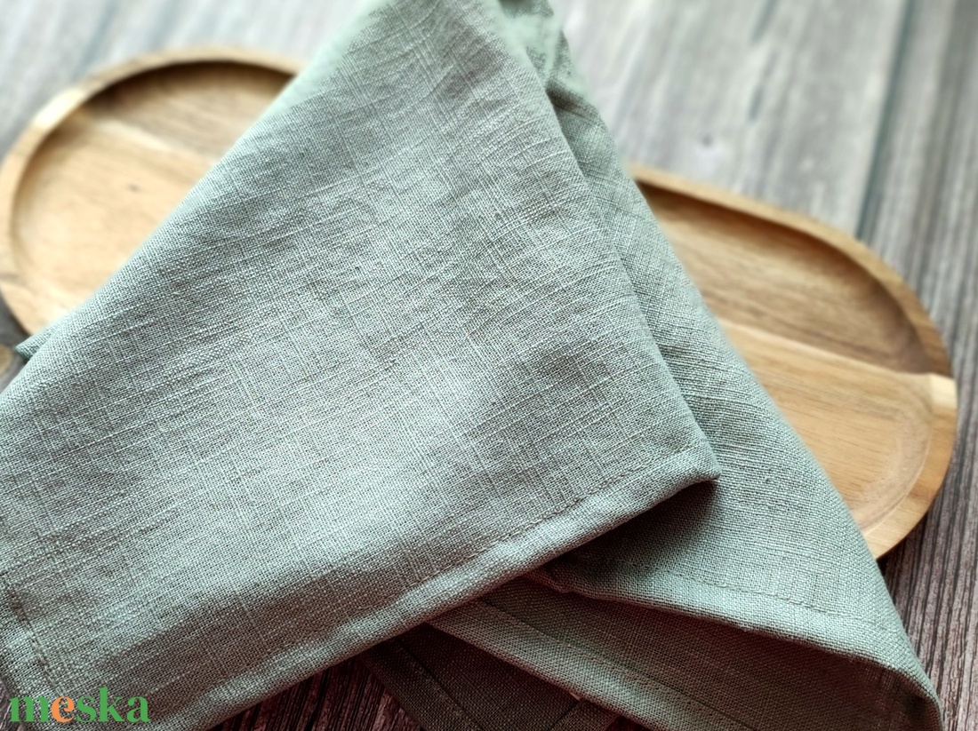 Zöld lenvászon szalvéta 2db - otthon & életmód - konyhafelszerelés, tálalás - konyhai textil - szalvéta - Meska.hu Zöld lenvászon szalvéta 2db - otthon & életmód - konyhafelszerelés, tálalás - konyhai textil - szalvéta - Meska.hu