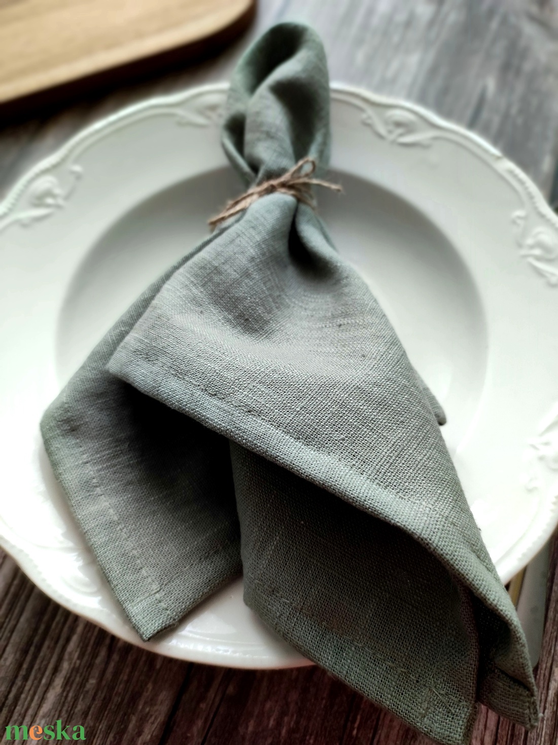 Zöld lenvászon szalvéta 2db - otthon & életmód - konyhafelszerelés, tálalás - konyhai textil - szalvéta - Meska.hu Zöld lenvászon szalvéta 2db - otthon & életmód - konyhafelszerelés, tálalás - konyhai textil - szalvéta - Meska.hu