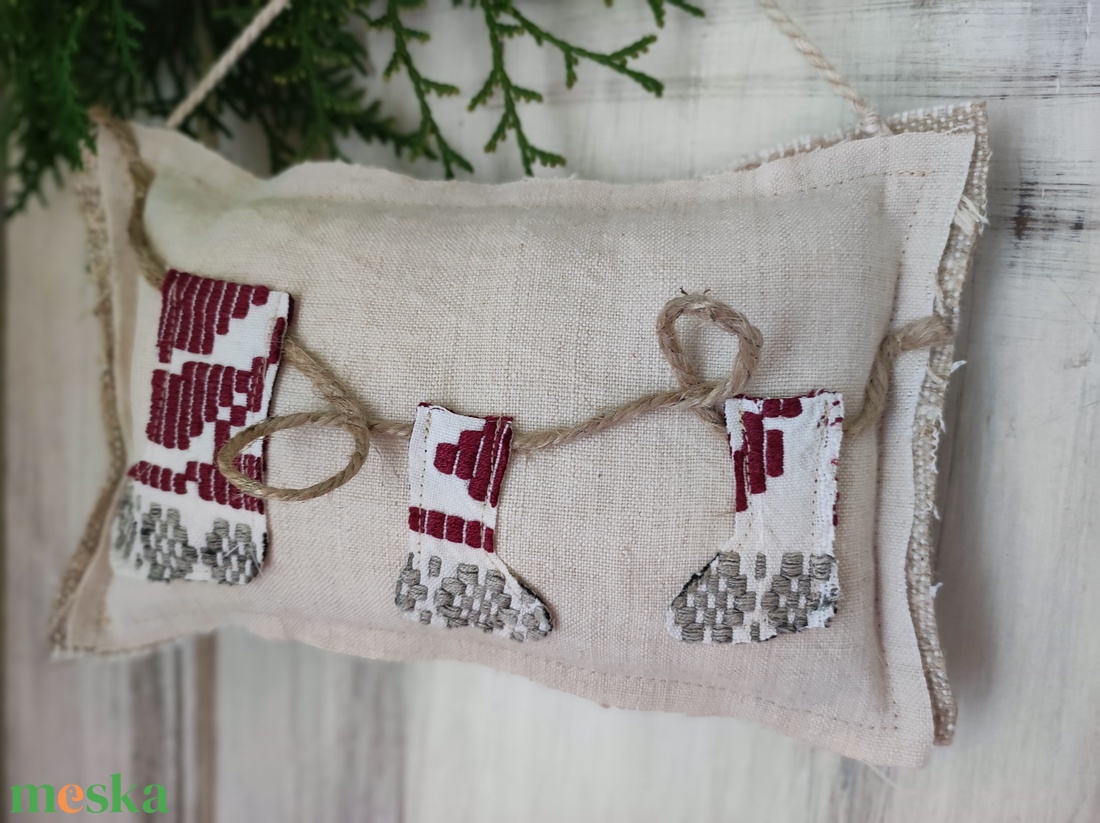 Mikulás csizmás karácsonyi dísz  - karácsony - karácsonyi lakásdekoráció - karácsonyi ajtódíszek - Meska.hu