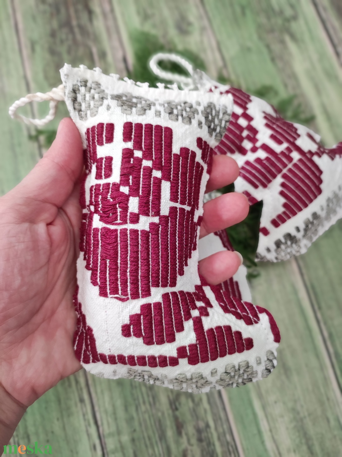 Vintage bordó karácsonyfadíszek - karácsony - karácsonyi lakásdekoráció - karácsonyfadíszek - Meska.hu