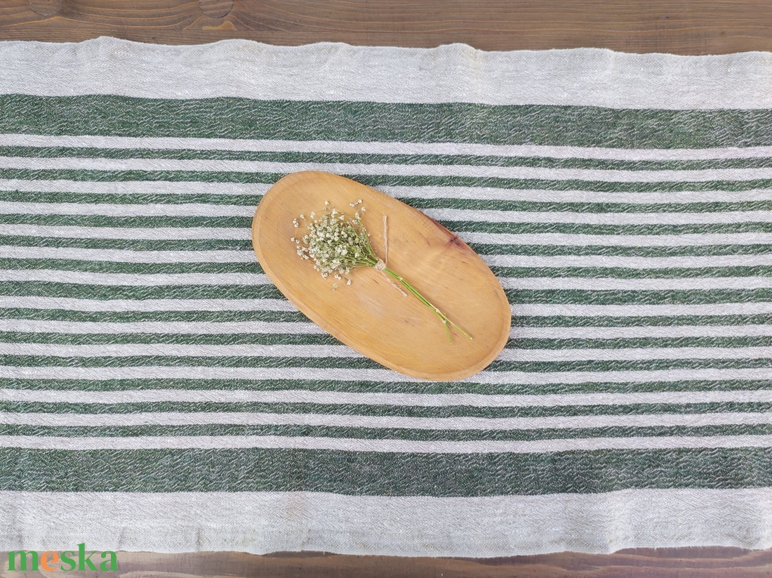 Rusztikus provence len asztali futó zöld csíkos - 40x150cm - otthon & életmód - konyhafelszerelés, tálalás - tálalás - terítő - Meska.hu Rusztikus provence len asztali futó zöld csíkos - 40x150cm - otthon & életmód - konyhafelszerelés, tálalás - tálalás - terítő - Meska.hu
