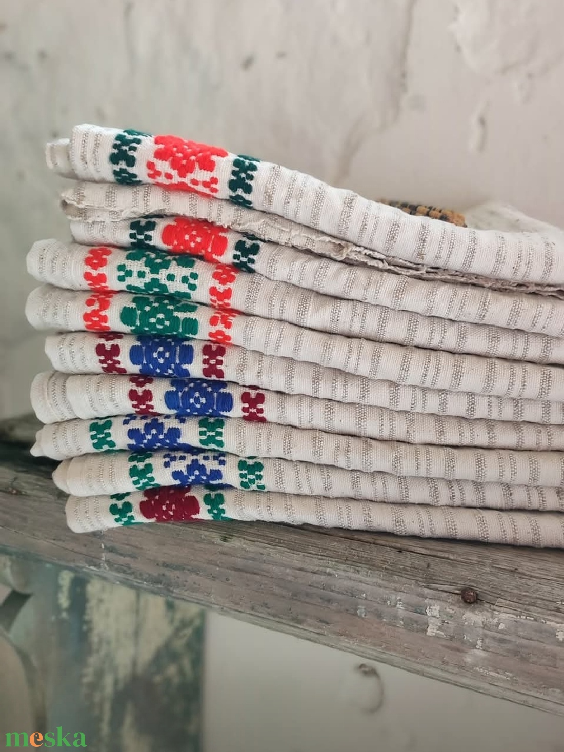 Len kender törölköző - otthon & életmód - fürdőszoba - törölköző - Meska.hu