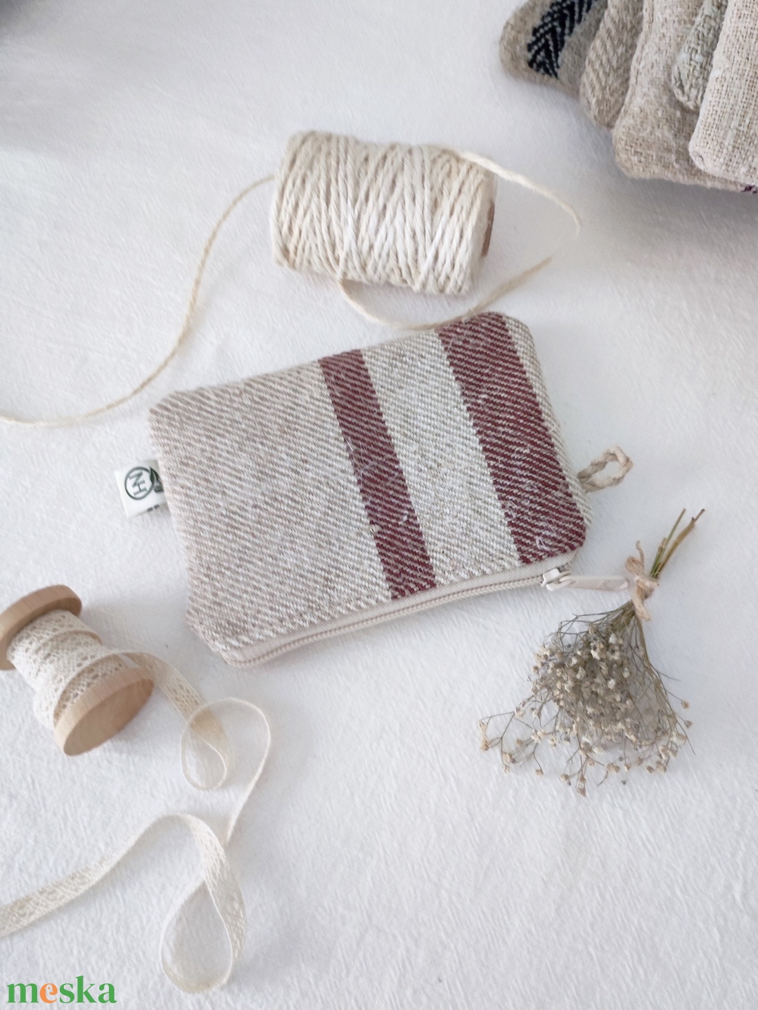 Kisméretű női kozmetikai táska - természetes zerowaste - táska & tok - neszesszer - Meska.hu