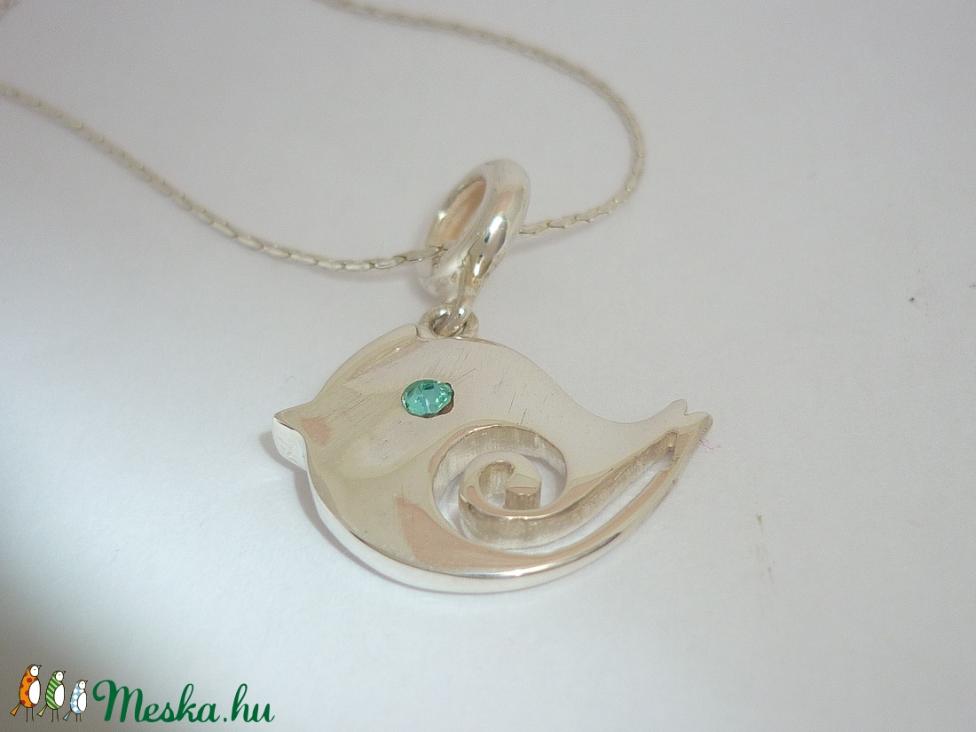 Csicsergő ezüst madár medál -  - Meska.hu