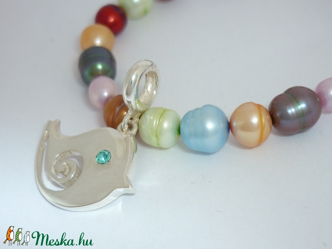 Csicsergő ezüst madár medál -  - Meska.hu